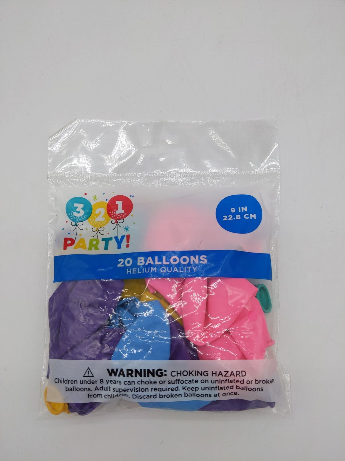 Helium Quality 20 Balloons Assorted Pastel 9 &quot; Inflated