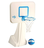 Dunn-Rite Pool Sport Poolside Fillable Base Basketball Hoop, White