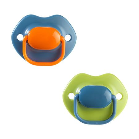 Tommee Tippee FunBrights Pacifiers | 18-36m 2-Count | Includes Sterilizer Box