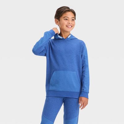 Boys&#39; Cozy Hooded Pullover Sweatshirt - Cat &amp; Jack™ Royal Blue