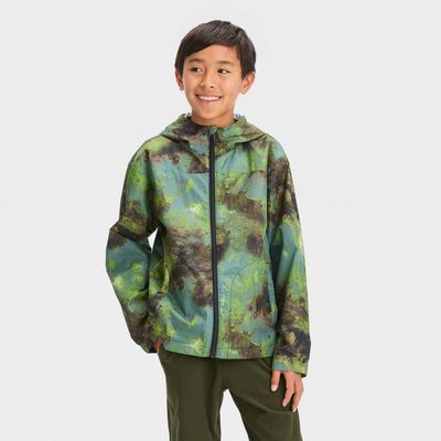 Kids&#39; Windbreaker Jacket - All in Motion™ Olive Green