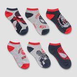 Boys&#39; Marvel Spider-Man: Miles Morales 6pk Socks - Gray