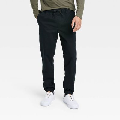 Men&#39;s Athletic Fit Chino Jogger Pants - Goodfellow &amp; Co™ Black