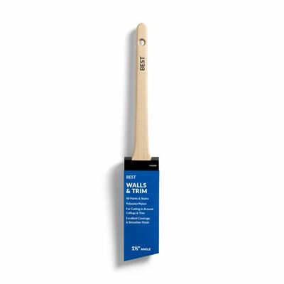 BEST Blended Bristle 1.5 Inch Thin Angle Sash Paint Brush