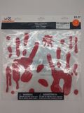 Halloween Bloody Hands Gel Cling Decals