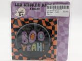 Led Sticker Badge Boo Yeah 1 Count Ages 3+