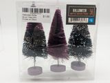 Halloween Bottle Brush Tress 3PC Purple and Black