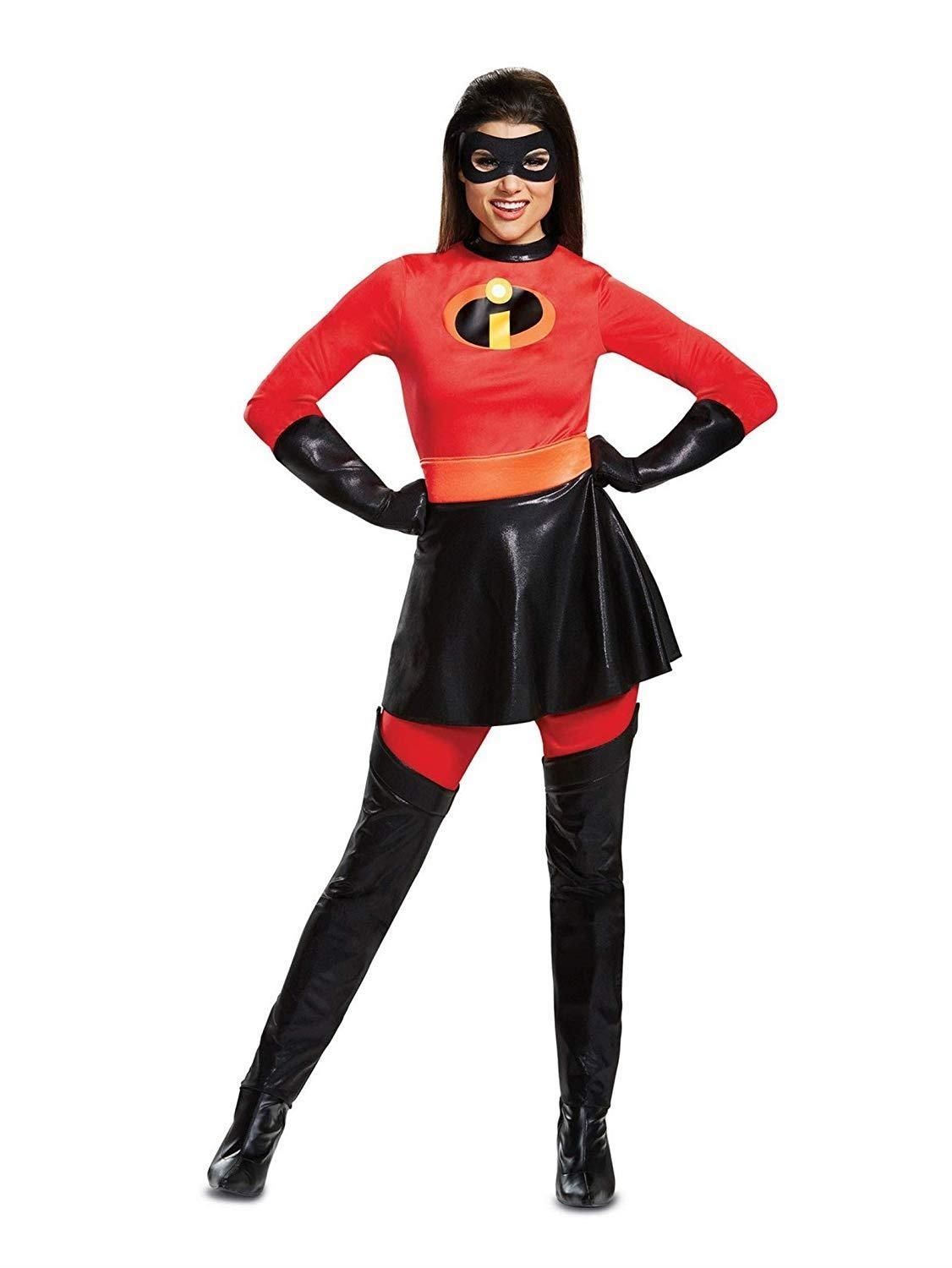 Womens Mrs. Incredible Skirted Deluxe Costume The Incredibles  2 Size Large 12-14