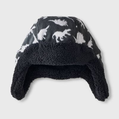 Boys&#39; Dino Fleece Trapper Hat - Cat &amp; Jack™ Gray OSFM