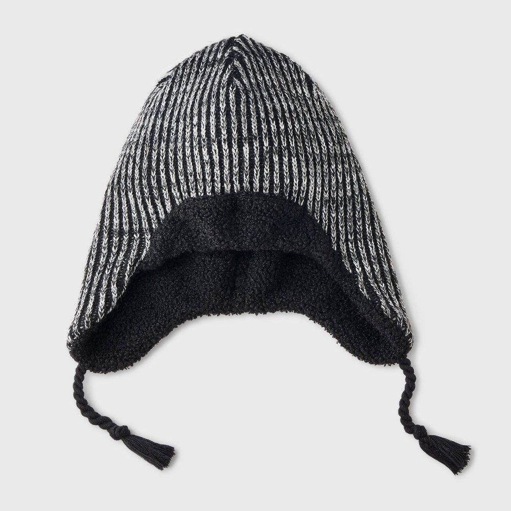 Boys&#39; Knitted Crown Beanie - All in Motion™ Black OSFM