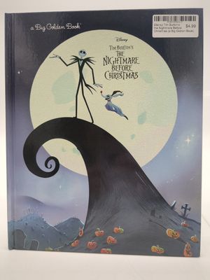 Disney Tim Burton&#39;s The Nightmare Before Christmas (a Big Golden Book) Hardcover