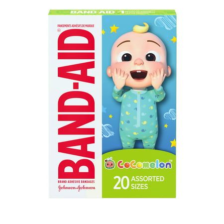 Band-Aid Brand Bandages for Kids Moonbug CoComelon Assorted 20 Ct