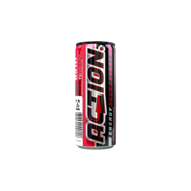 ACTION Cherry Energiedrink 250ml DPG Dose 1,15€+Pfand 0,25€