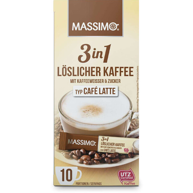 MASSIMO 3in1 Café Latte 125g Faltschachtel