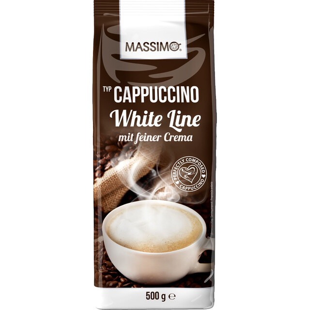 MASSIMO Cappuccino white line 500g