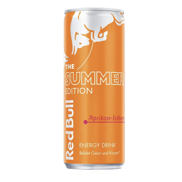 Red Bull apricot Edition 0,25l 2,00€ + zzgl.Pfand 0,25€