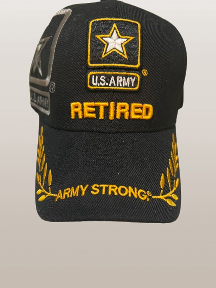 Retired US Army Cap(Black)