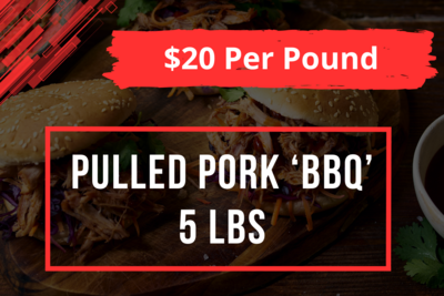 BBQ Pulled Pork - 5lb Package