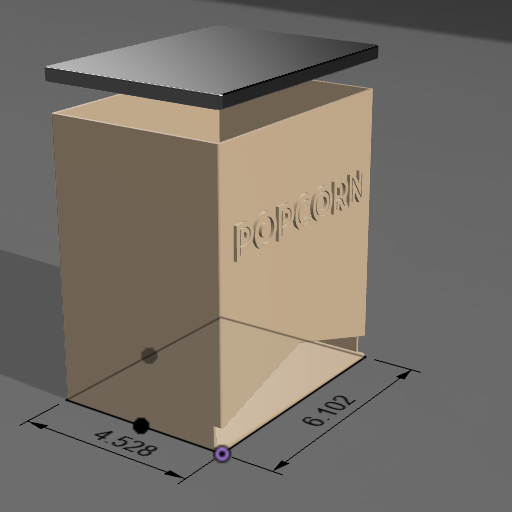 Counter Top Popcorn Dispenser