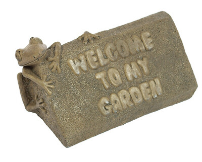 Frog Welcome Stone