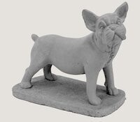 Dog Frenchie Standing on Base