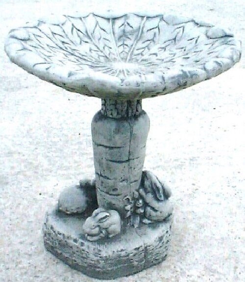 Carrot Birdbath