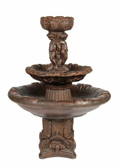 2 Tier Round/3 Cherub Deep Bowl