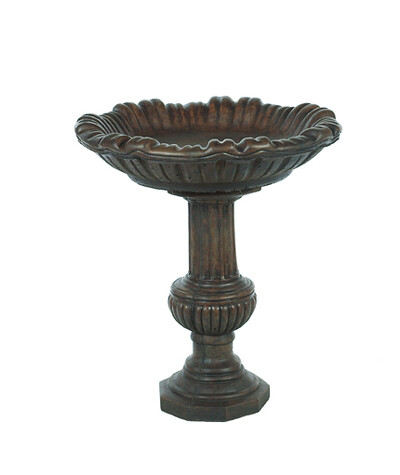Scallop Birdbath Fluted Base