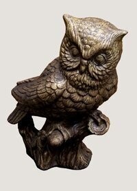 Owl 15 Inch on Log