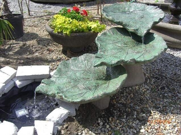 Three Tier Leaf Fountain (Needs a Basin/Pool)