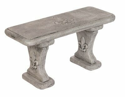 Fleur Pattern Straight Bench