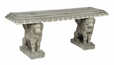 Rope Bench With Lion Legs