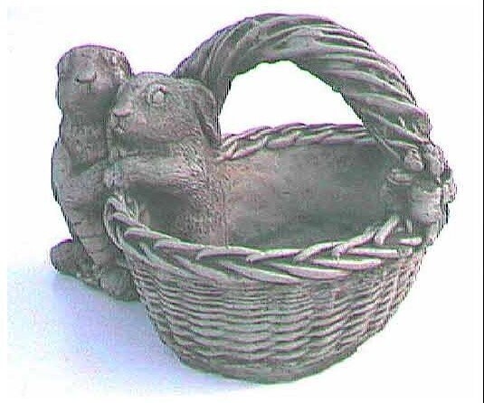 Double Bunny Basket- CC
