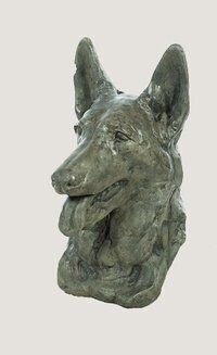Dog German Shepherd Bust