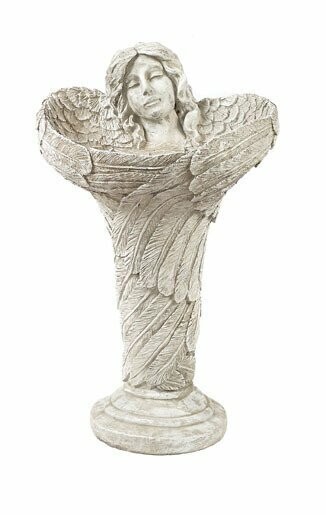 Standing Angel Birdbath