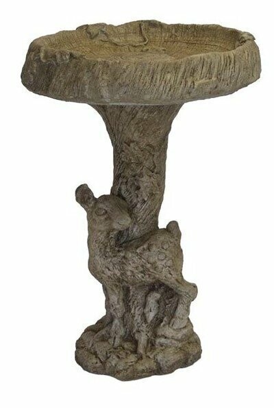 Fawn Birdbath