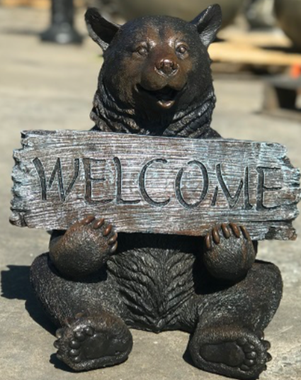 Bear Sitting Welcome Bear