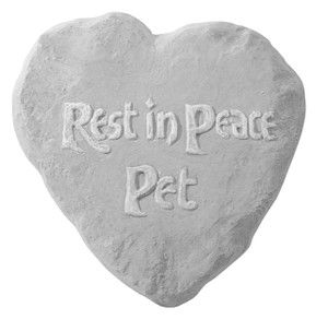 Resting Pet Heart Headstone