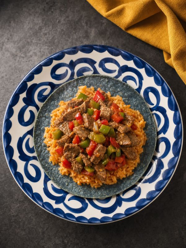 Tacos con arroz acompañado con guisos