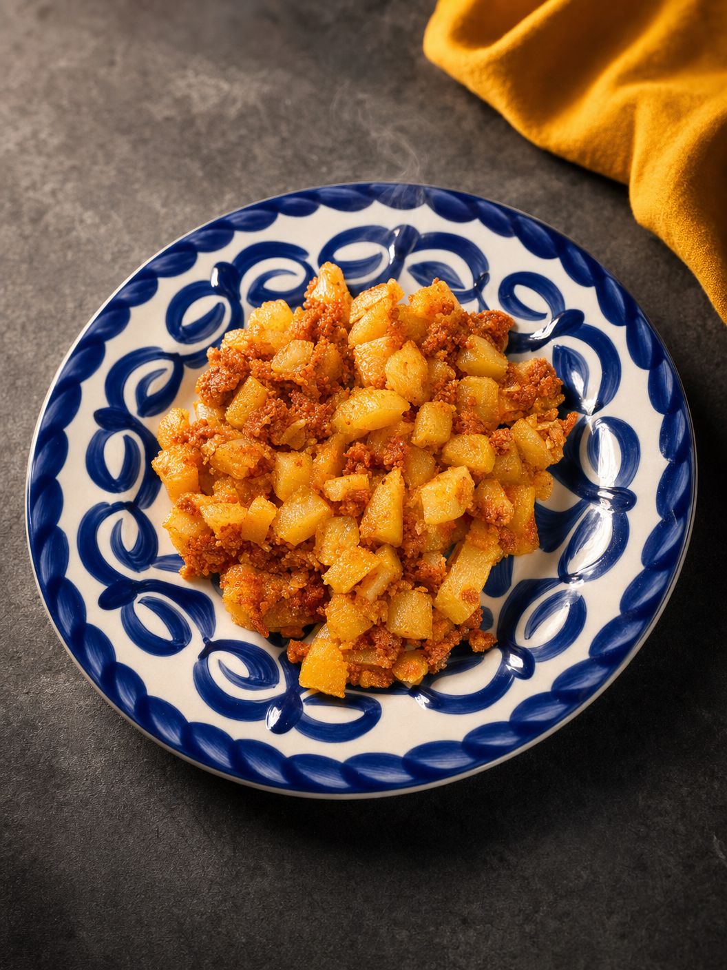 Quesadillas papas con chorizo