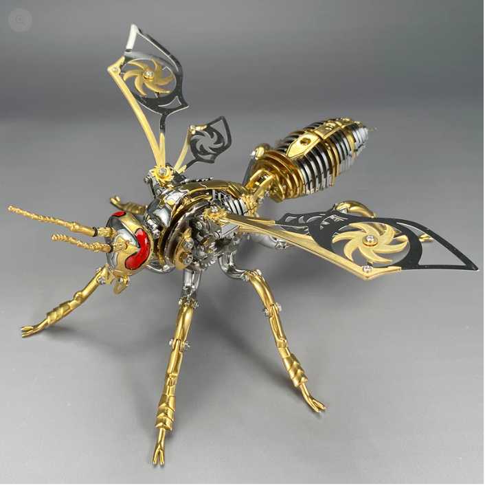 3D Wasp Gold/Silver Metal Puzzle