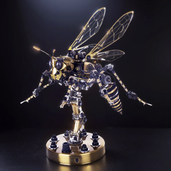3D Wasp On Pole Metal Puzzle
