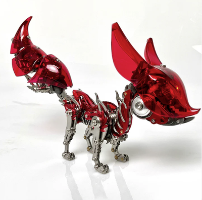 3D Metal Puzzle Red Fox