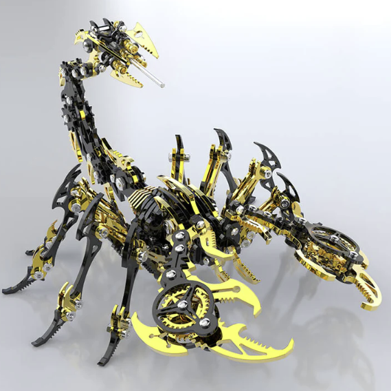 3D Scorpion Black/Gold Metal Puzzle