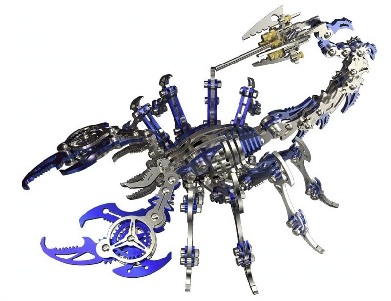 3D Scorpio Metal Puzzle Blue/Silver