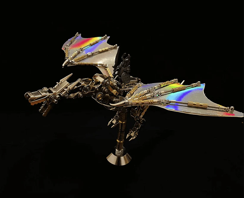 3D Epic Dragon With Rider Metal Puzzle