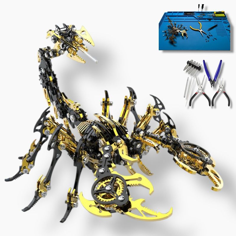 3D Scorpion Black/Gold Metal Puzzle - Value Pack