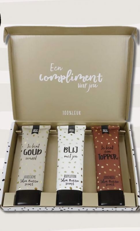Brievenbus cadeau Een compliment voor jou 100%LEUK