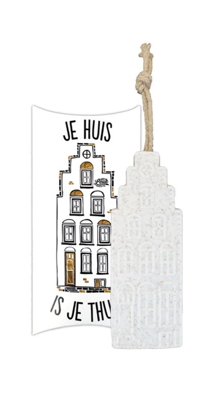 Cadeaudoos met Zeepbar Huis 100%LEUK
