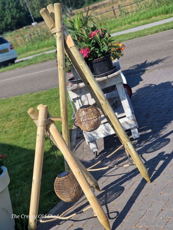 Handgemaakte Driepoot Hout M